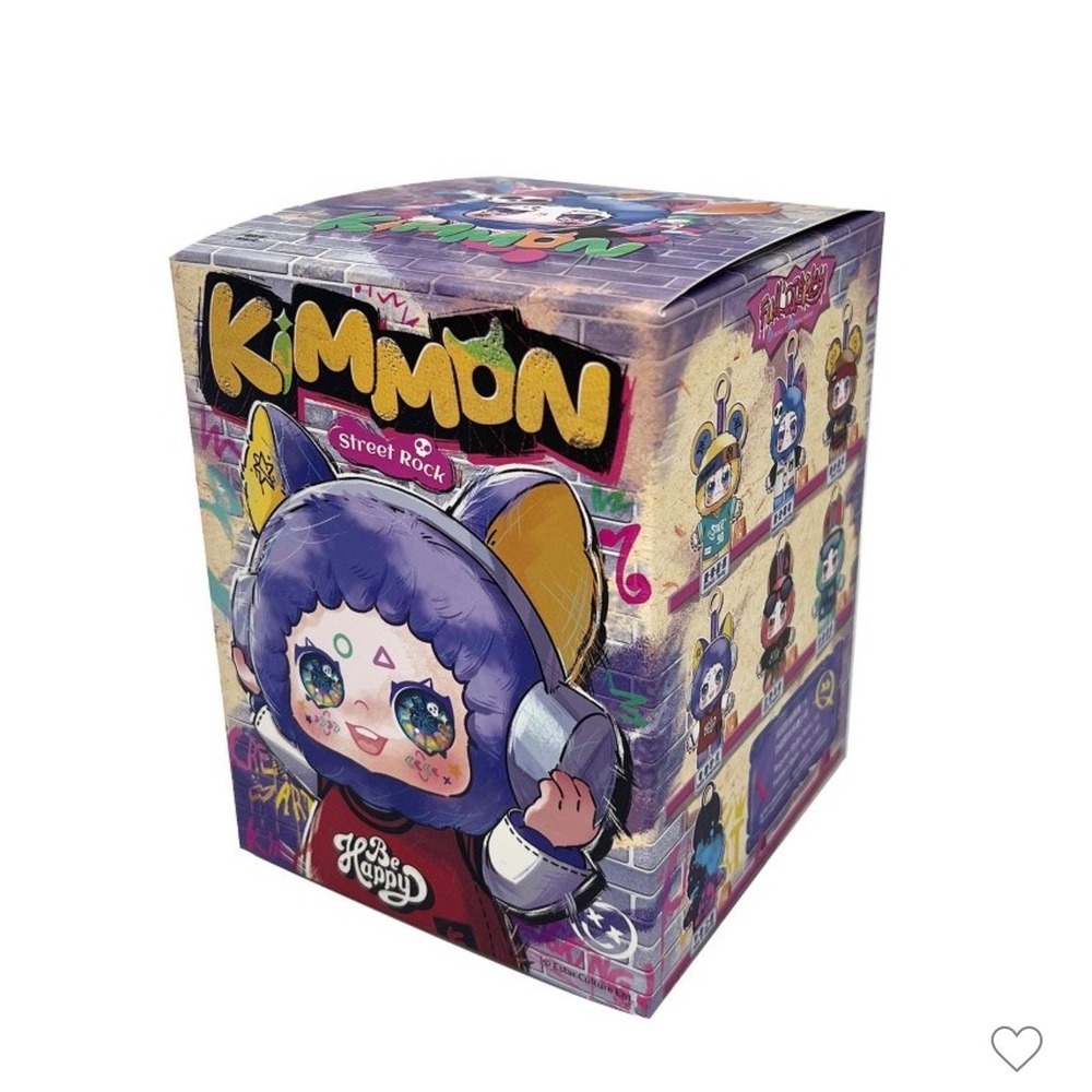 Kimmon Street Rock Series Blind Box Plush Keychain Designer Art Toy Figure